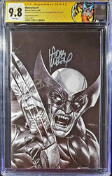 🔥🚨 WOLVERINE #1 CGC 9.8 SS 2x Kubert Percy MICO SUAYAN VIRGIN SKETCH 🔥 crain