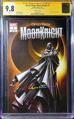 Devil's Reign Moon Knight, CGC 9.8, CGC, Signed Edition, Signature Series, Clayton Crain, Trade Infinity