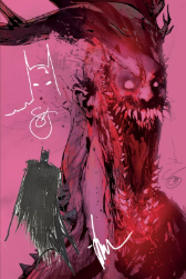 ABSOLUTE BATMAN #25 SNYDER & JOCK 2x SIGNED AND REMARQUED ROSE FOIL [SNYDER'S FIRST DRAWN COMIC BOOK COVER]
