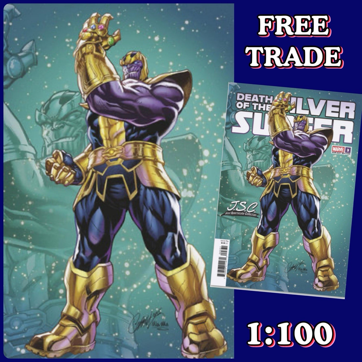 [FREE] Death Of The Silver Surfer #3 [1:100] J. Scott Campbell Virgin Variant