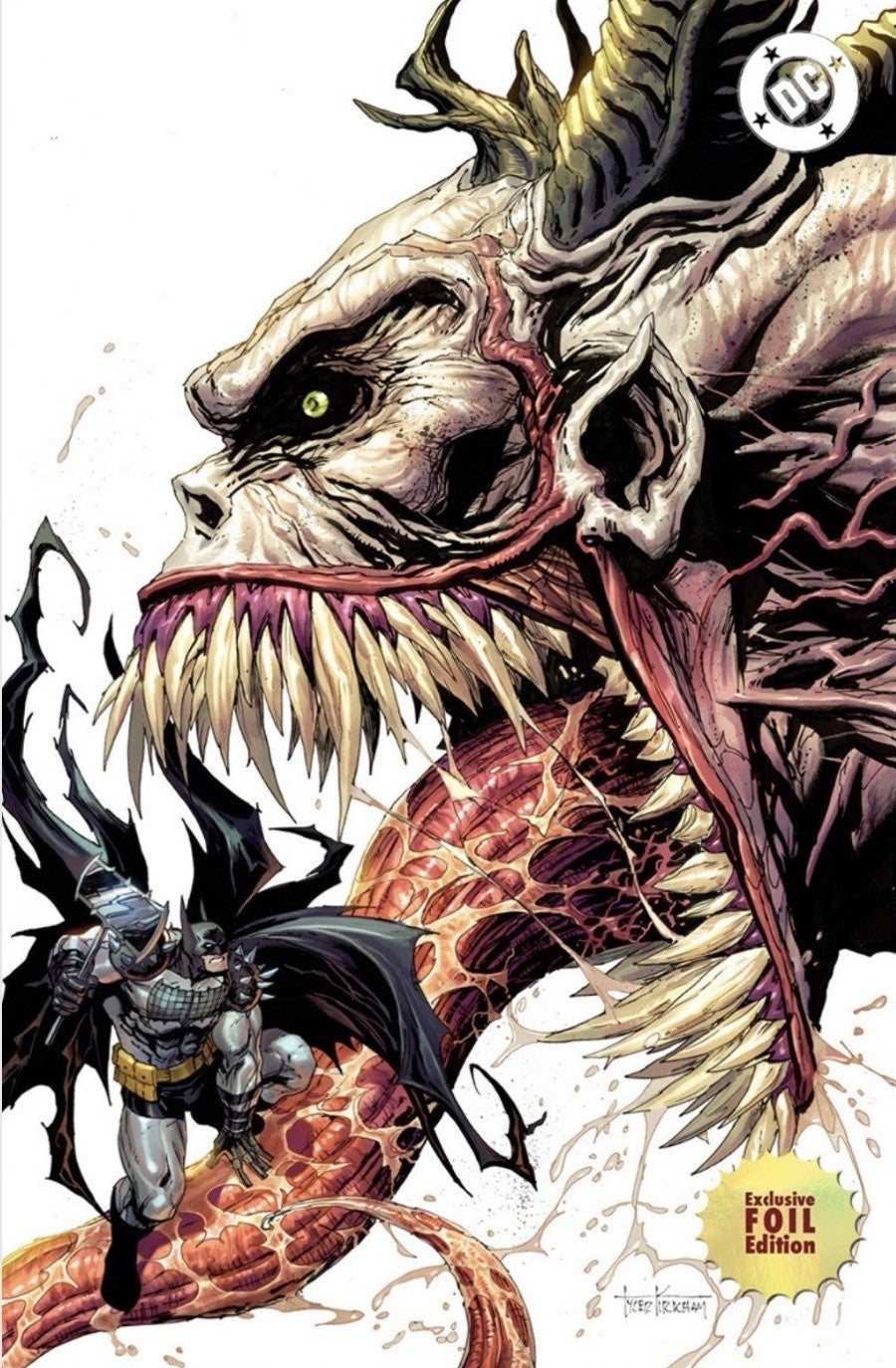 [FREE TRADE] ABSOLUTE BATMAN #15 🔥 TYLER KIRKHAM FOIL VIRGIN VARIANT🔥1ST JOKER