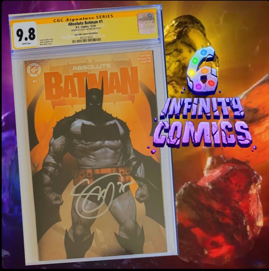 ABSOLUTE BATMAN #1 CGC 9.8 SS 🔥 SIGNED SCOTT SNYDER BEN OLIVER FOIL (LTD 800)