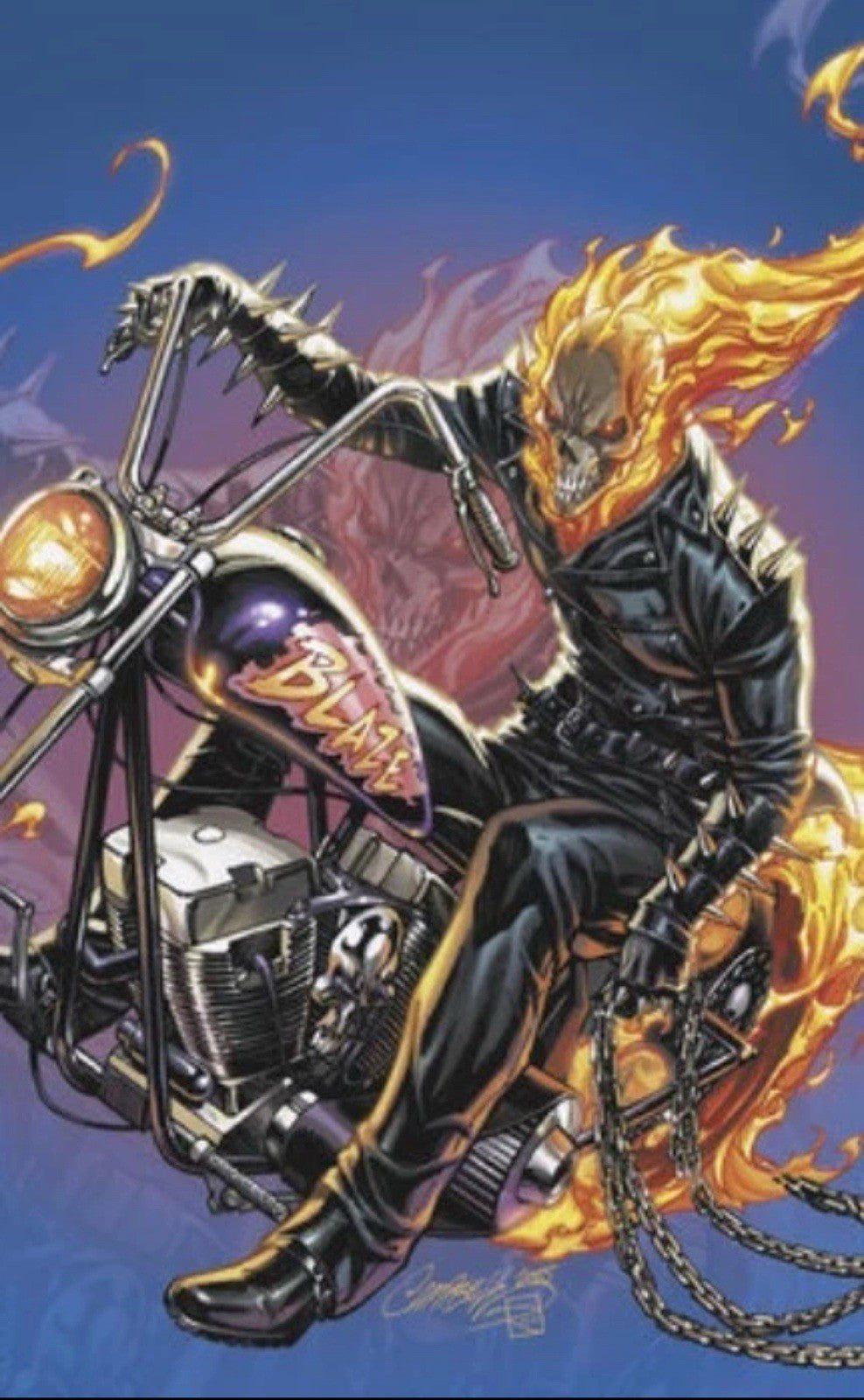 🔥💀  HELLVERINE #9 J. SCOTT CAMPBELL 1:100 JUST SPECTACULAR VIRGIN 🔥TOPLOADER