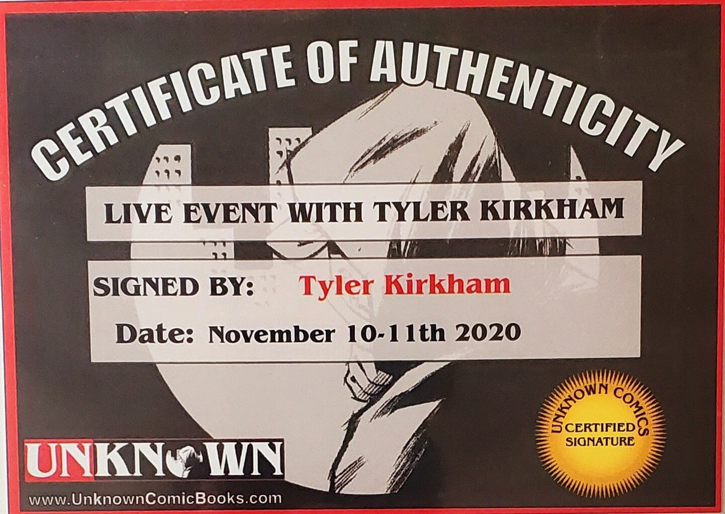 🔥🚨 Wolverine Black, White, & Blood #1 Variant Signed by Tyler Kirkham w/ COA