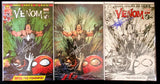🔥VENOM 6 Vol 3 SIGNED BY TYLER KIRKHAM  3PK VIRGIN 🕸B&W/SKETCH & COLOR VARIANT