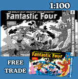 FANTASTIC FOUR #4 🔥 ANDREA FRECCERO B&W DISNEY WHAT IF? HOMAGE VARIANT [1:100]