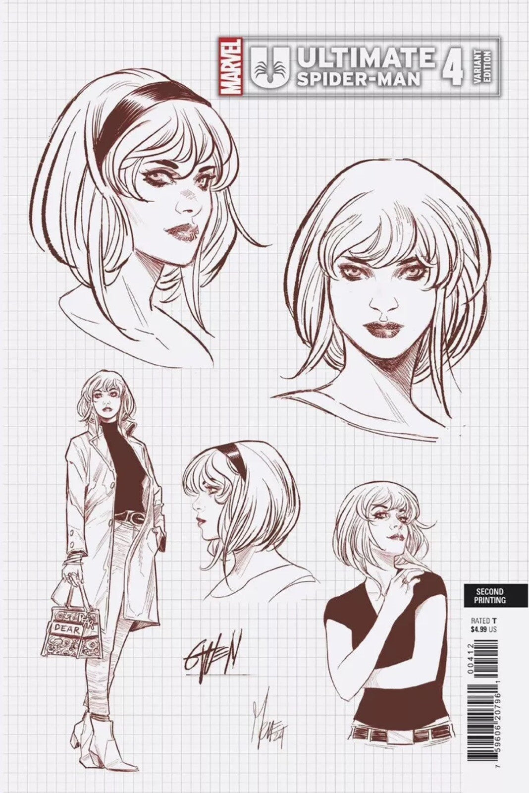 🔥 [4 Pack] ULTIMATE SPIDER-MAN 4 2ND PRINT CHECCHETTO VARIANT PRESALE 7/17 🔥