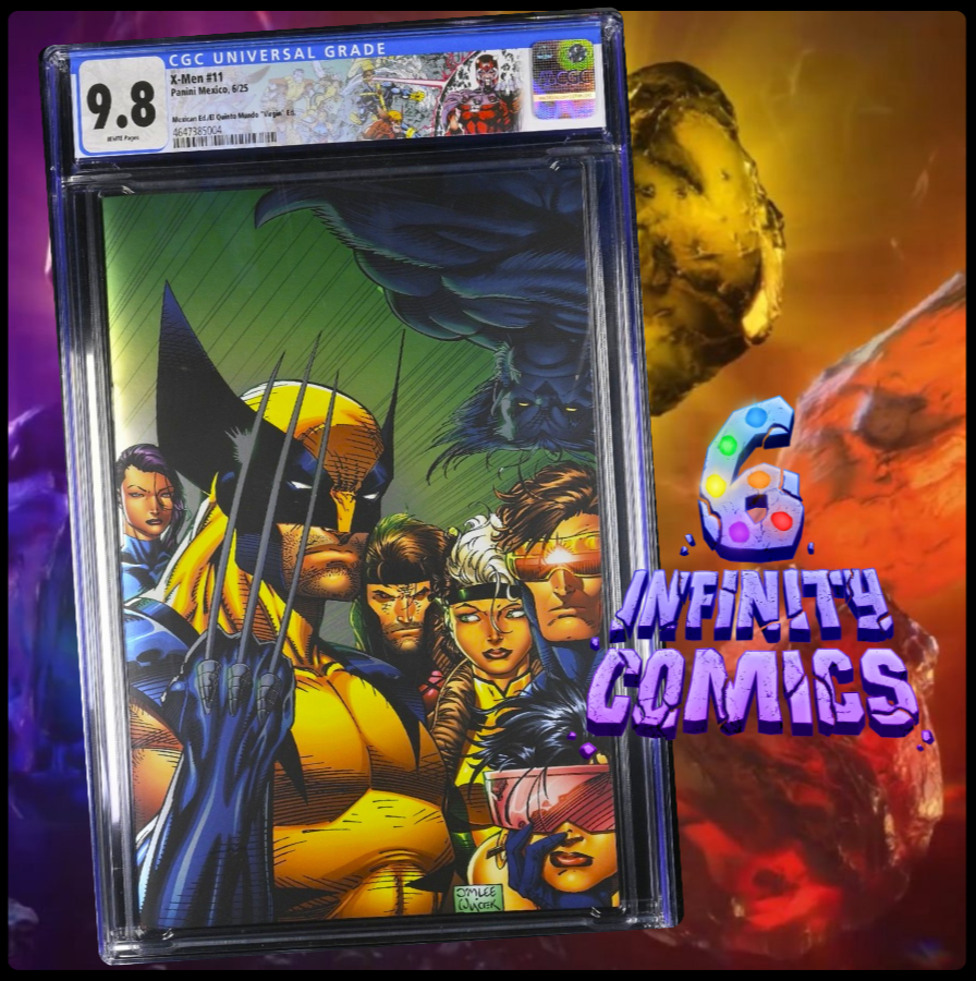X-MEN #11 CGC 9.8 🔥 JIM LEE VIRGIN SDCC EXCLUSIVE MEXICO FOIL REPRINT LTD 1000
