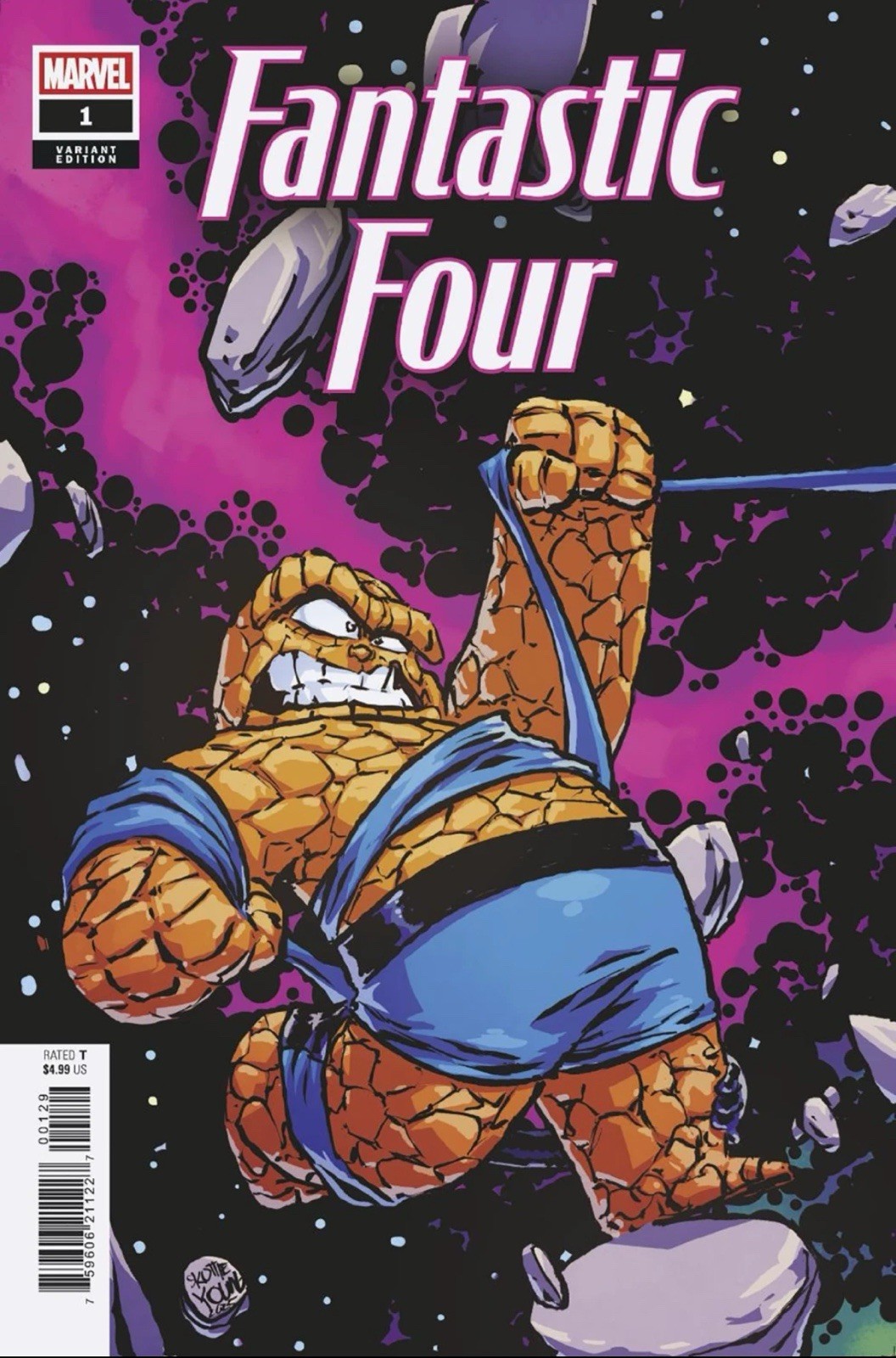 FANTASTIC FOUR #1 - SKOTTIE YOUNG 1:25 VIRGIN BABY VARIANT