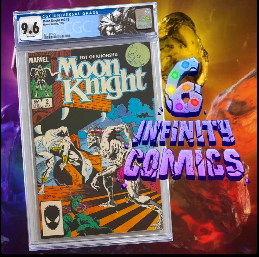 MOON KNIGHT #2 CGC 9.6 🌙 ARMANDO GIL 1985 KEY 1ST APP ARTHUR HARROW