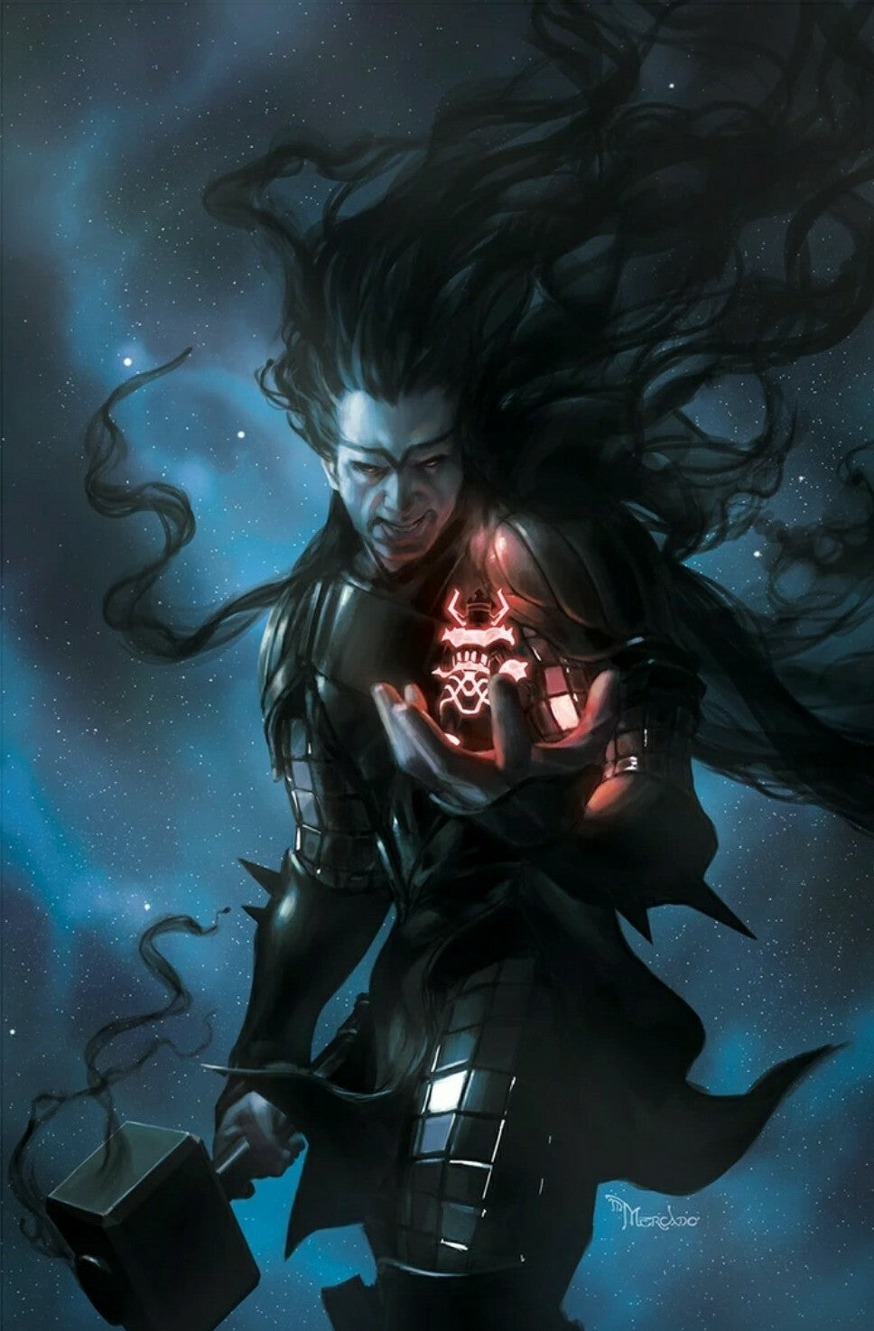 THOR #6 MIGUEL MERCADO BLACK WINTER GALACTUS VIRGIN VARIANT