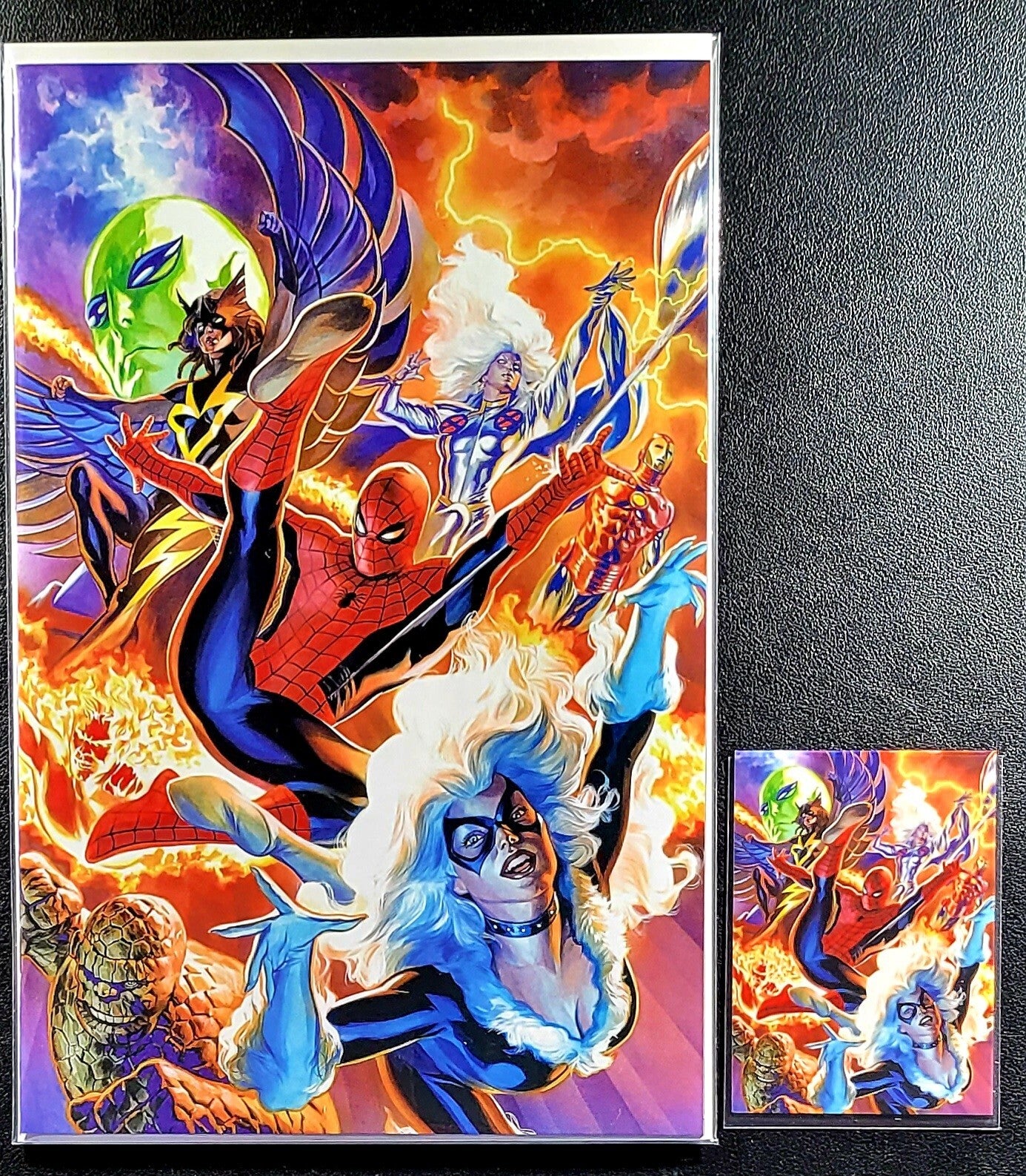 🔥🚨 The Marvels #1 IG Comic 🔥 Felipe Massafera Virgin 🔥 Baseball card COA