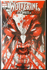 🔥🚨 Wolverine Black, White, & Blood #1 Variant Signed by Tyler Kirkham w/ COA