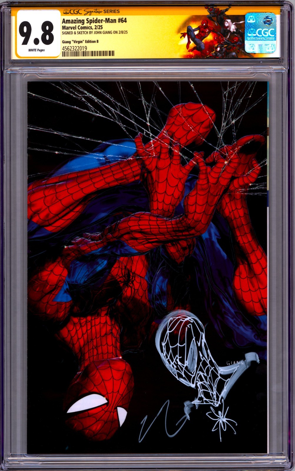 AMAZING SPIDER-MAN 64 CGC 9.8 SS SIGNED & REMARKED BY JOHN GIANG - MEGACON LTD