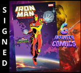 IRON MAN #1 🔥 MARVEL COSMIC INVASION VARIANT SIGNED BY JOSH WILLIAMSON