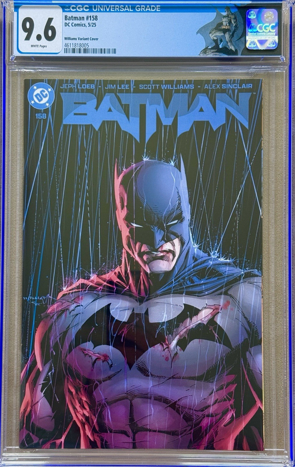 🔥BATMAN #158 EXCLUSIVE VARIANT CGC 9.6 BY SCOTT WILLIAMS 🔥CUSTOM LABEL