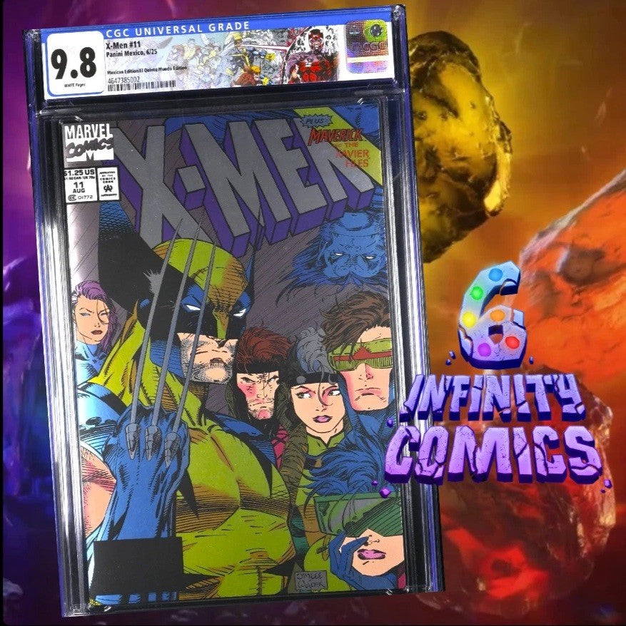 X-MEN #11 CGC 9.8 🔥 JIM LEE SDCC EXCLUSIVE MEXICO FOIL REPRINT LTD 1000