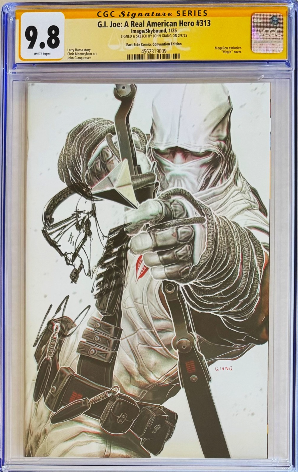 G.I. JOE: A REAL AMERICAN HERO 313 CGC 9.8 🔥SS SKETCH GIANG VIRGIN STORM SHADOW