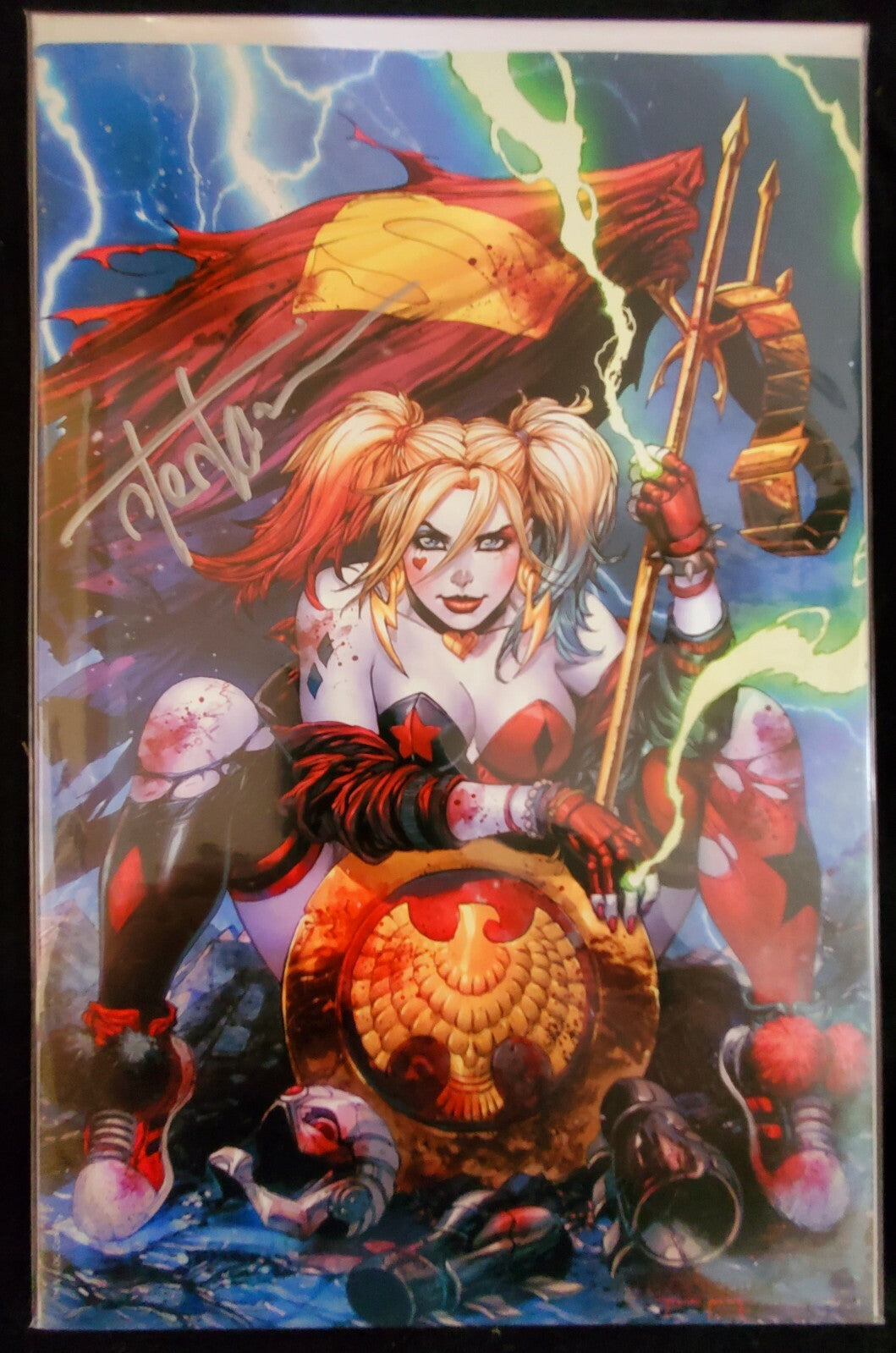 🔥DC Justice League Suicide Squad #1 🔥 SIGNED BY Kirkham 🔥 Trade, Color & B&W