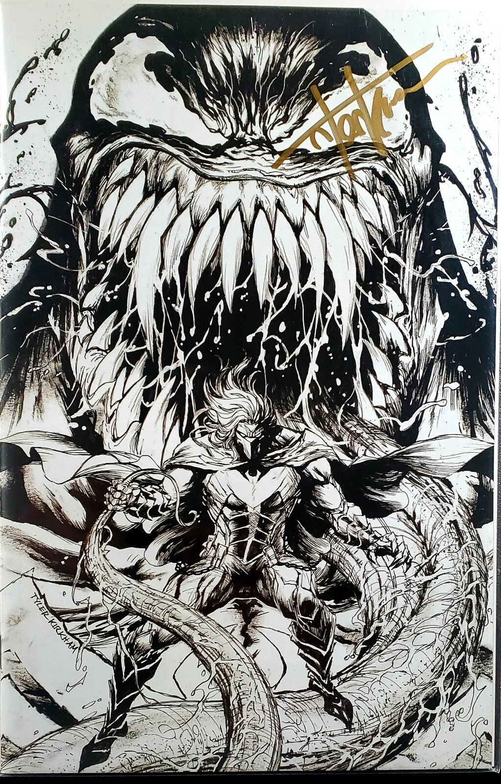 🔥🚨 VENOM 26 GOLD signed by Kirkham Virgin Variant 1st app Virus Codex crain