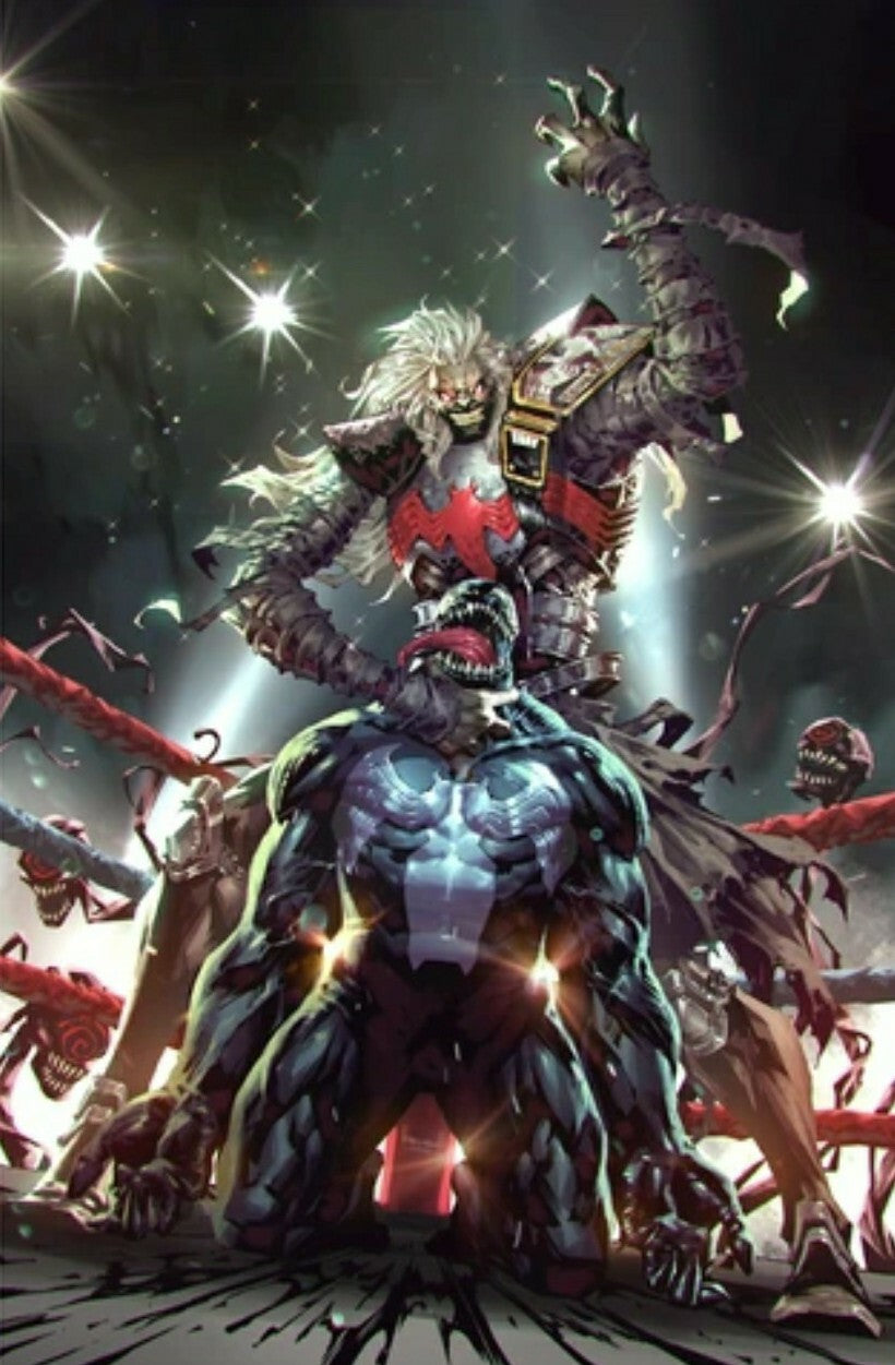 🔥 Venom 29 Knull Kael Ngu WWE Wrestling Trade & VIRGIN Variant 🔥 PRE ORDER Key
