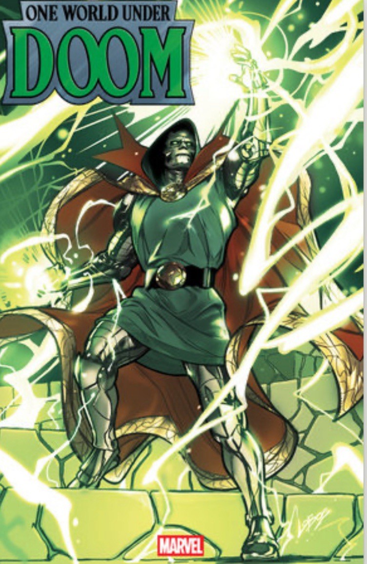 [2 FREE] ONE WORLD UNDER DOOM #6 PABLO VILLALOBOS 1:50  VIRGIN VARIANT‼️🔥