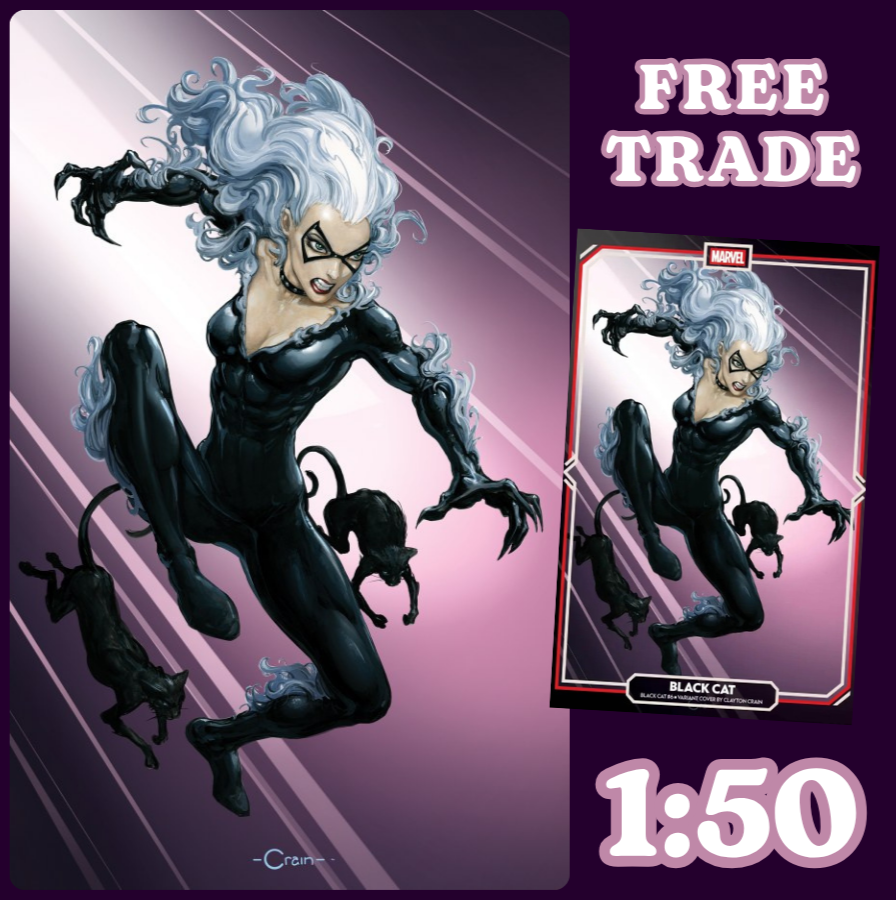 Black Cat #6 Clayton Crain 1:100 VIRGIN Variant 🔥