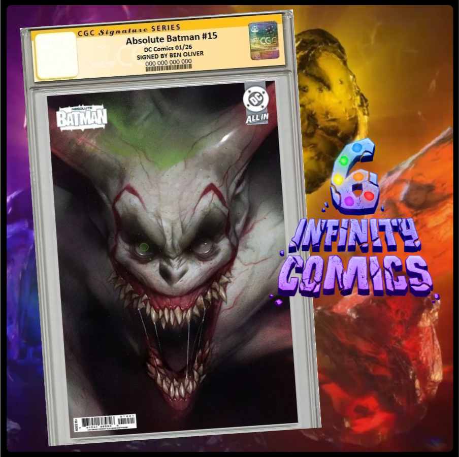 Ben Oliver, absolute Batman, absolute joker, CGC SS, 9.8