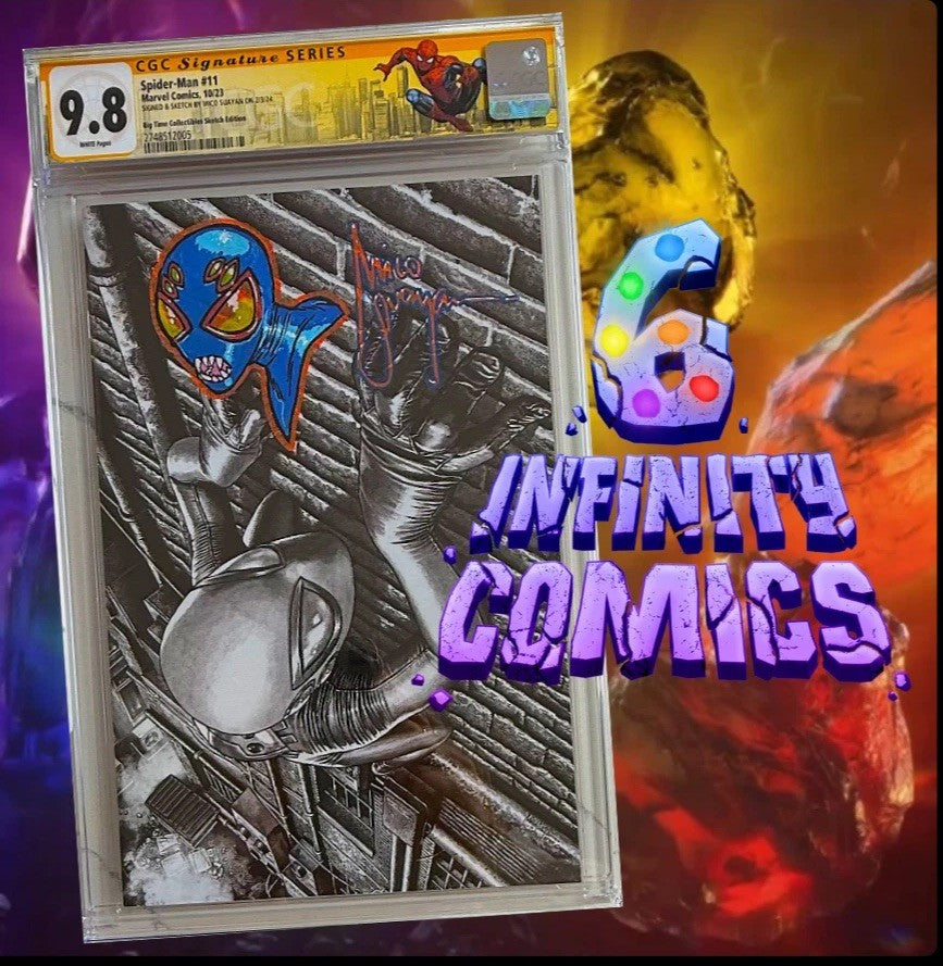 SPIDER-MAN #11 SS CGC 9.8 🔥 SIGNED & SKETCH BY MICO SUAYAN EXCLUSIVE VIRGIN