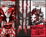 🔥[3 Pack] WOLVERINE BLACK WHITE BLOOD #1 GARNEY KUBERT KIRKHAM VARIANTS🔥 x-men