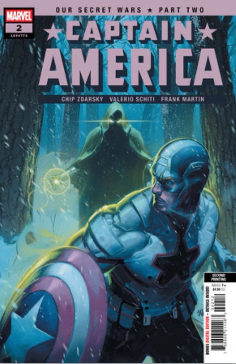 CAPTAIN AMERICA #2 JTC 1:25 2ND PRINT JOHN TYLER CHRISTOPHER VIRGIN VARIANT