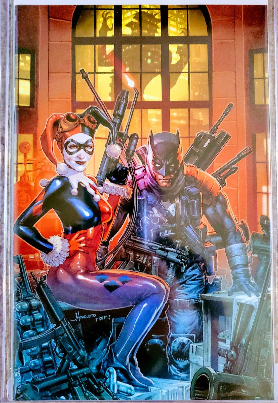 Batman Who Laughs The Grim Knight #1 Jay Anacleto Variant & B&W DC Harley Quinn