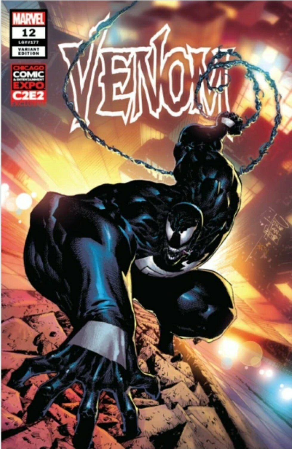 🔥 VENOM #12 2019 PHILIP TAN 🔥 C2E2 VIRGIN 2 PACK CONVENTION VARIANT SET NM