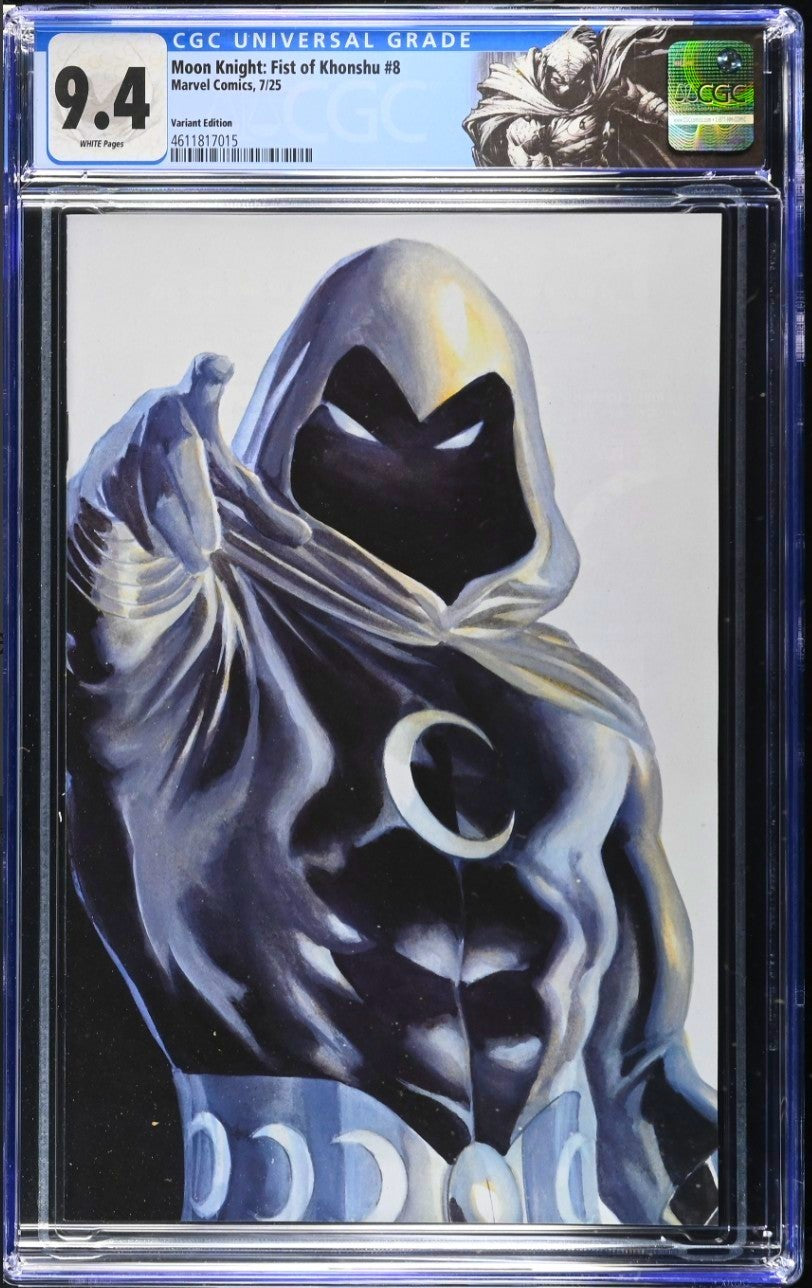 MOON KNIGHT: FIST OF KHONSHU #8 CGC 9.4 🔥 ALEX ROSS TIMELESS MOON KNIGHT VIRGIN