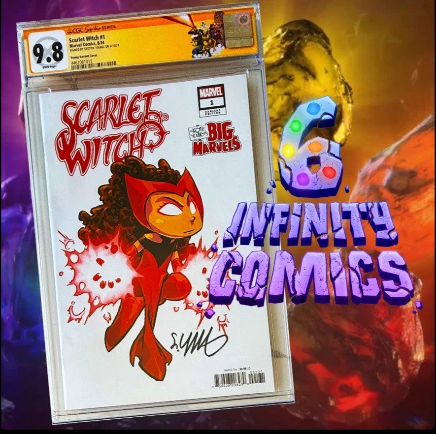 Scarlet Witch, Skottie Young, custom label