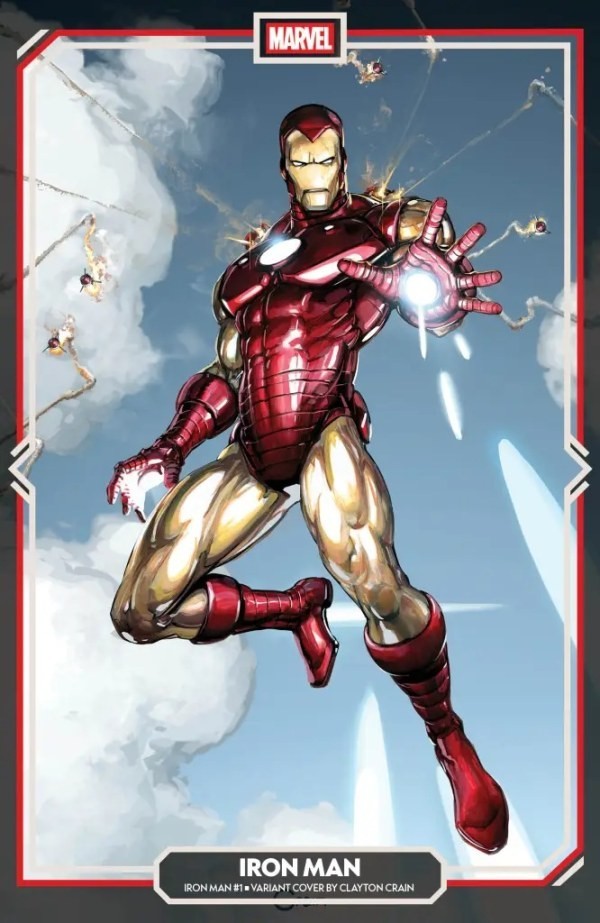 IRON MAN #1 🔥 CLAYTON CRAIN VIRGIN VARIANT 1:50
