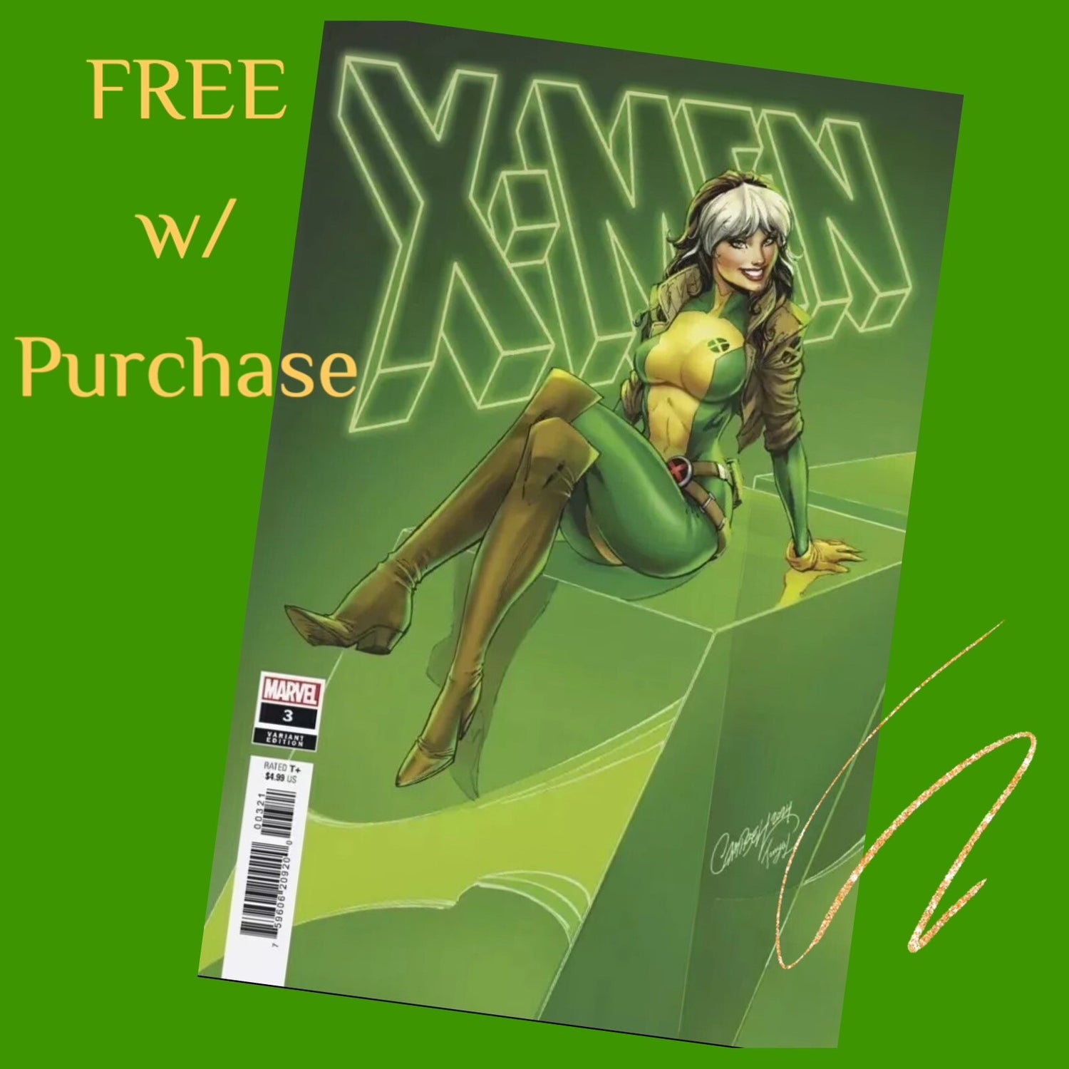 🔥 [FREE TRADE] X-Men #3 Greg Land 1:25 Psylocke Variant 🔥 $10 Off eBay Coupon