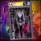 VENOM WAR #4 SS CGC 9.8 🕸  1:25 SIGNED & REMARKED BY JOHN GIANG🔥CUSTOM LABEL