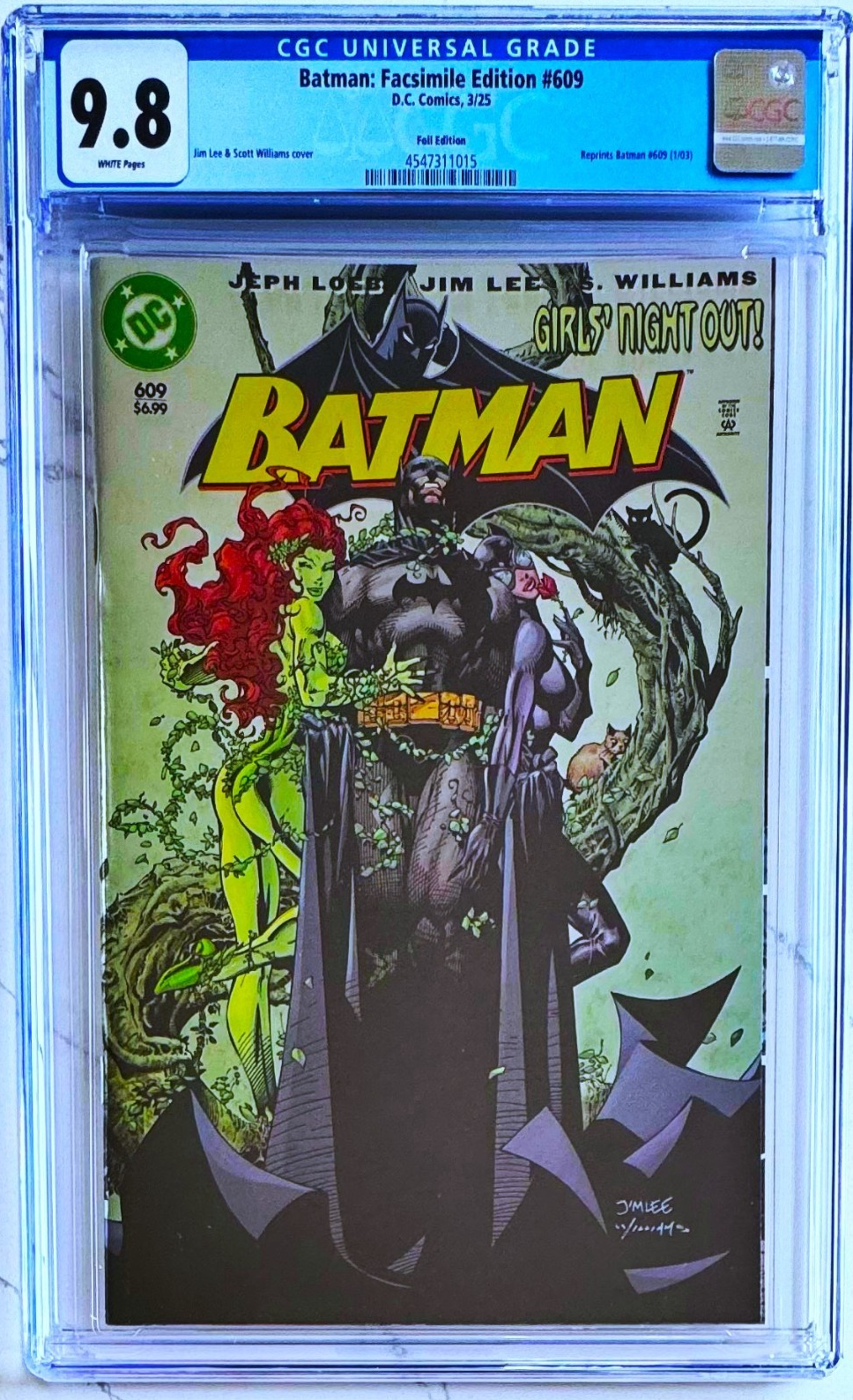 BATMAN #609 🔥 CGC 9.8 JIM LEE FACSIMILE FOIL VARIANT - 1ST APP TOMMY ELLIOT