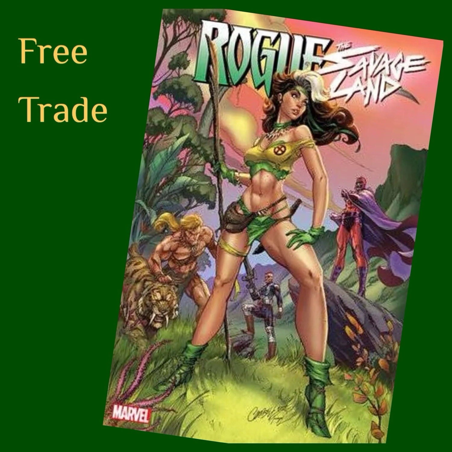 [FREE TRADE] ROGUE SAVAGE LAND J SCOTT CAMPBELL 1:100 VIRGIN VARIANT
