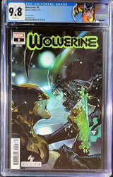 🔥🚨 Wolverine #9 Wolverine vs Alien Variant🔥  CGC 9.8 🔥 X-Men crain