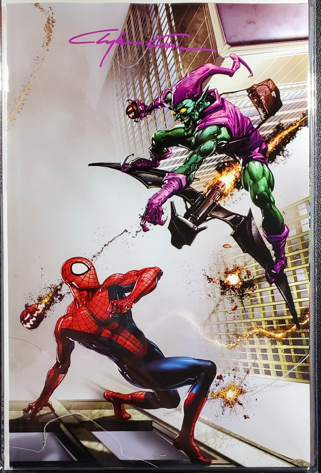 🔥 Amazing Spider-man #49 🕸 INFINITY  SIGNATURE Clayton Crain homage McFarlane