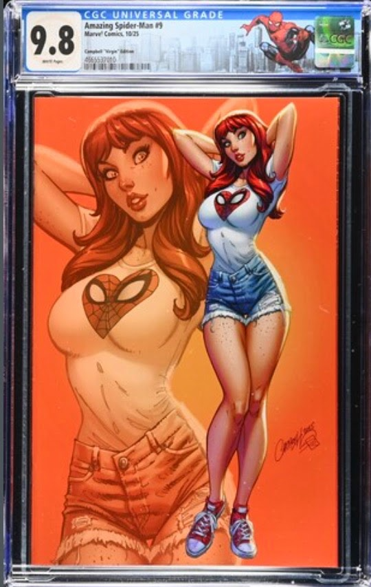 AMAZING SPIDER-MAN 9 CGC 9.8 🔥 1:100 CAMPBELL JUST SPECTACULAR VIRGIN