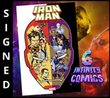 IRON MAN #1 🔥 ADAM KUBERT PROMO ART VARIANT SIGNED BY JOSH WILLIAMSON