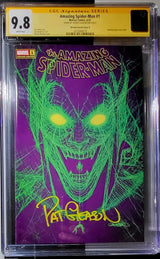 🔥🚨 AMAZING SPIDER-MAN #1 CGC SS 9.8 SIGNED PAT GLEASON Variant B Green Goblin