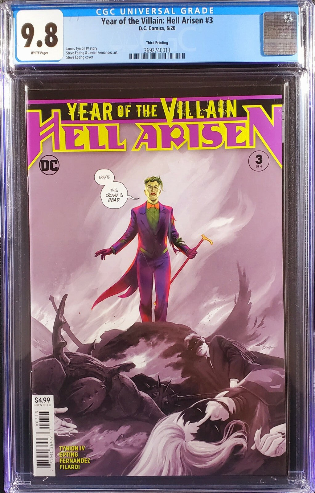 🦇🔥 Batman 89 Hell Arisen 3 CGC 9.8 3rd print set 1st app Punchline 🔥