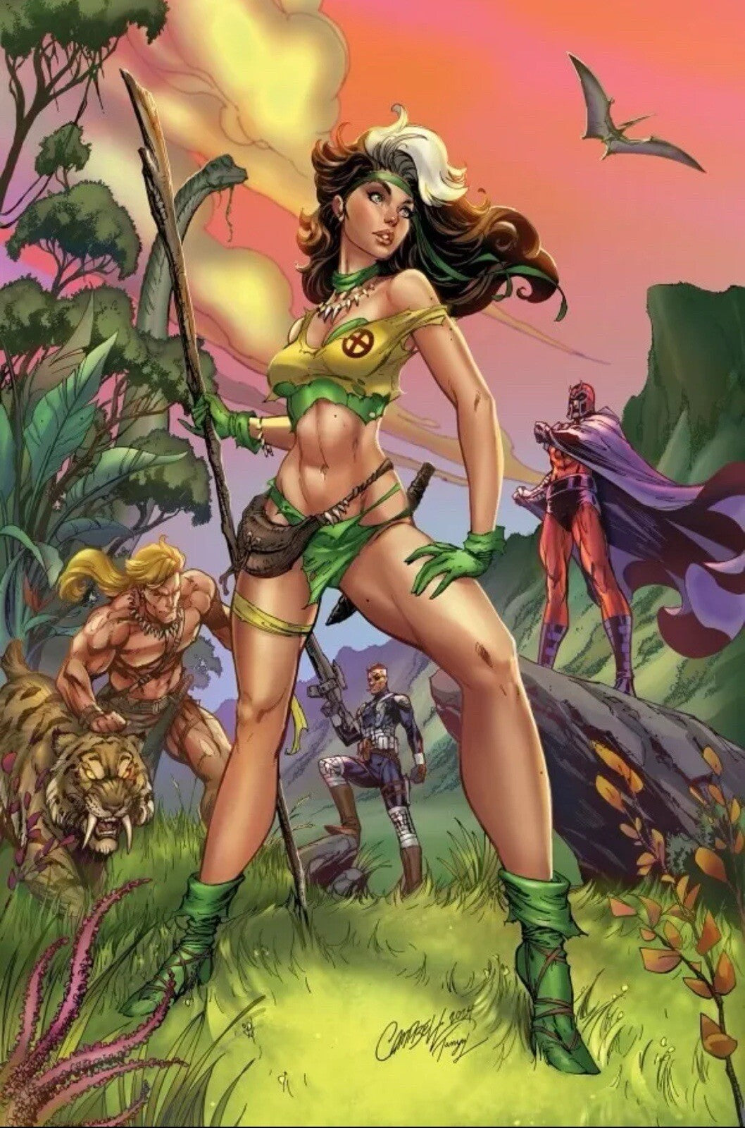 Rogue savage land, 1:100, virgin variant, jsc, j Scott Campbell, rogue