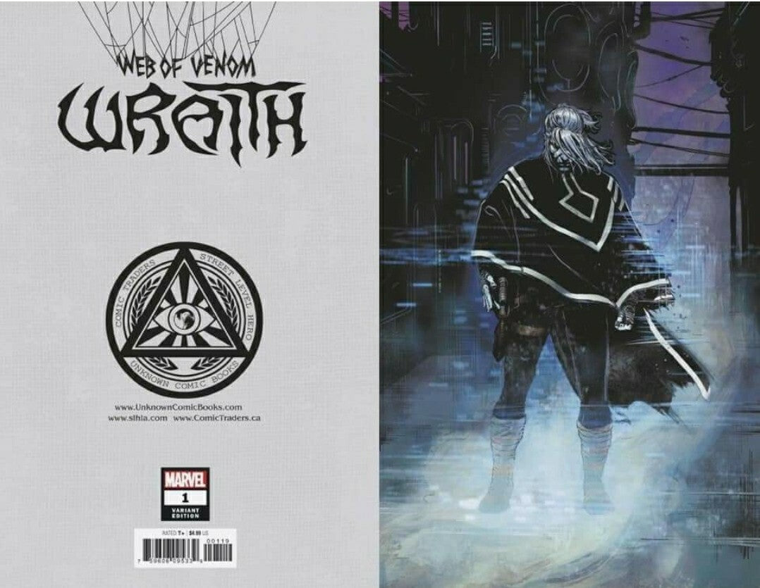 🔥🔥  WEB OF VENOM WRAITH #1 VIRGIN VARIANT 2nd PTG  🕸️ KNULL Crain 27