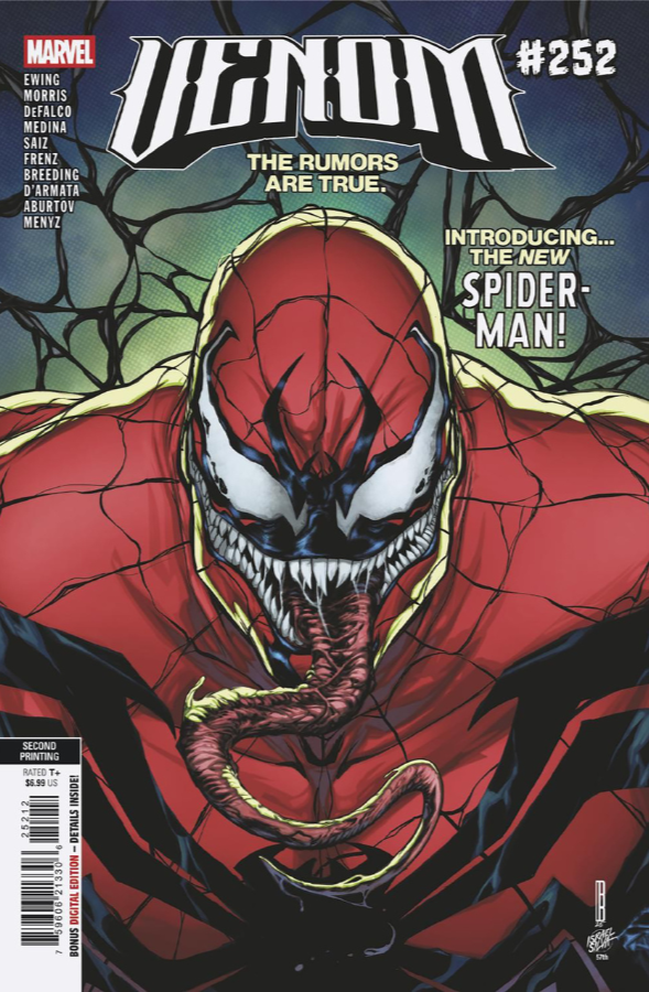 VENOM #252 🔥 1:25 CORY SMITH RATIO VIRGIN 2ND PRINTING VARIANT