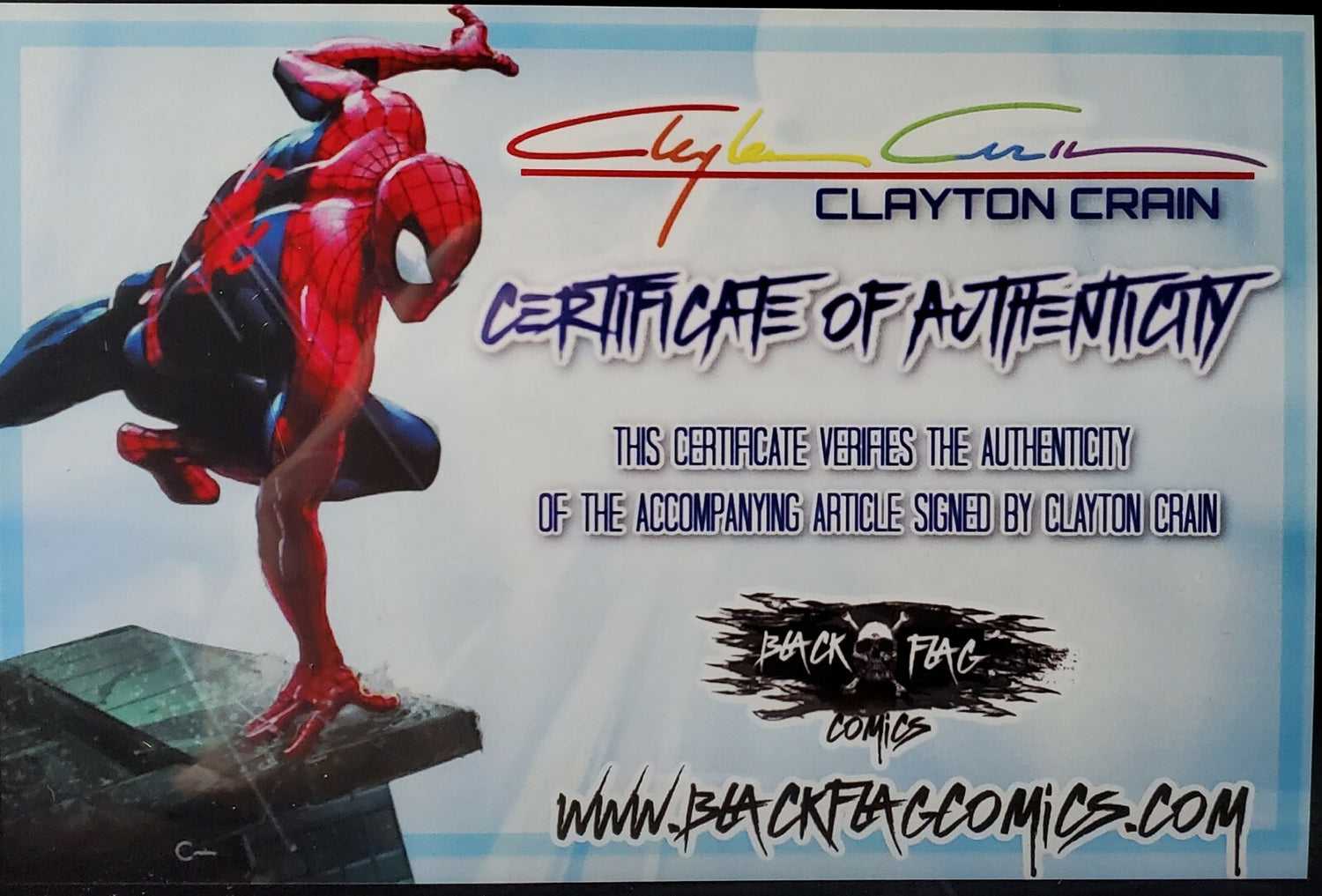 🔥🕸️ Amazing Spider-man #49 INFINITY SIGNATURE Clayton Crain homage McFarlane